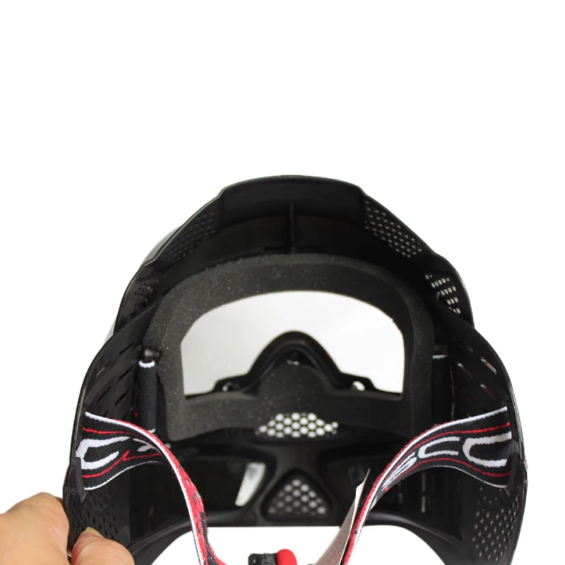Высокая прочность черный Пейнтбол Маска стрельба из лука маска с красочными двойными линзами очки
