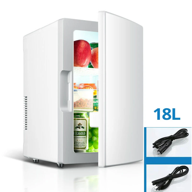 Mini frigo de voiture, portable, glacière automatique, prise US/UK/ue, 12V,  220V, 18l | AliExpress