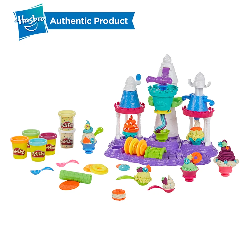 Hasbro Play-Doh creaciones de cocina Castillo de helado fiesta Play Doh Slime Supplies Fun Factory juguetes de arcilla para niños - 2