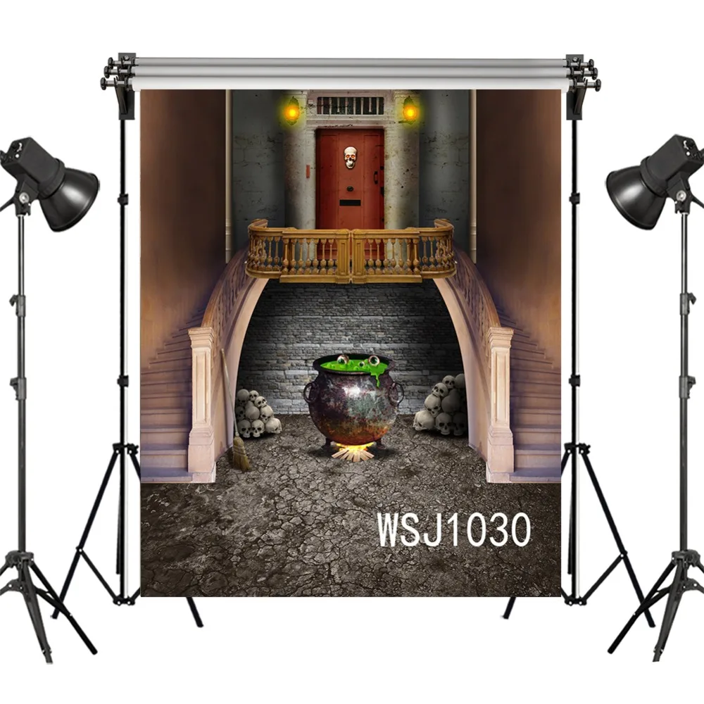 Polyester Crucible Magic Potion Halloween Backdrop Background Photography Studio Props Photographic Seamless Washable No Crease |
