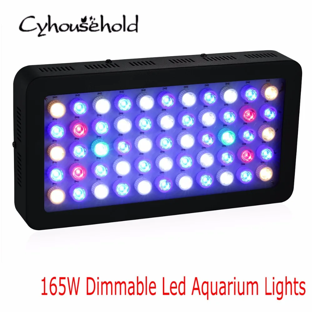 Cyhousehold LED Aquarium Light 165W Full spectrum aquarium led lighting