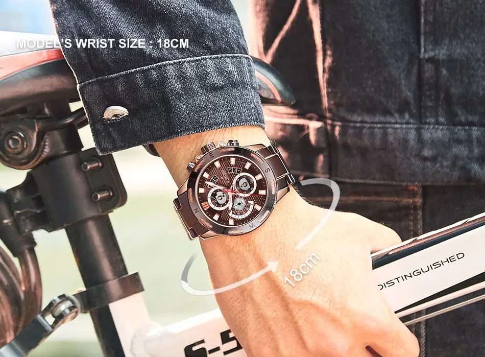 NAVIFORCE мужские модные полностью стальные военные часы Топ люксовый бренд кварцевые часы хронограф спортивные часы мужские Relogio Masculino