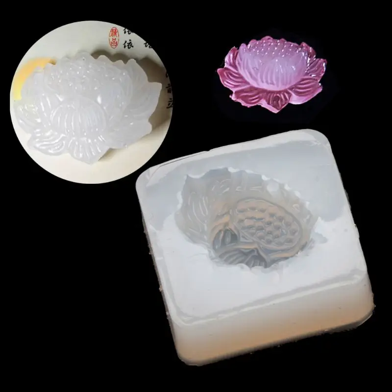 

Lotus Jade Pendant Silicone Resin Epoxy Mold Craft Resin Casting Jewelry Tools