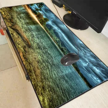 

Mairuige Ocean Beach Large Gaming Mouse Pad Lock Edge Mouse Mat Keyboard Table Mat Desk Mat for Notebook Laptop Gamer Mousepad