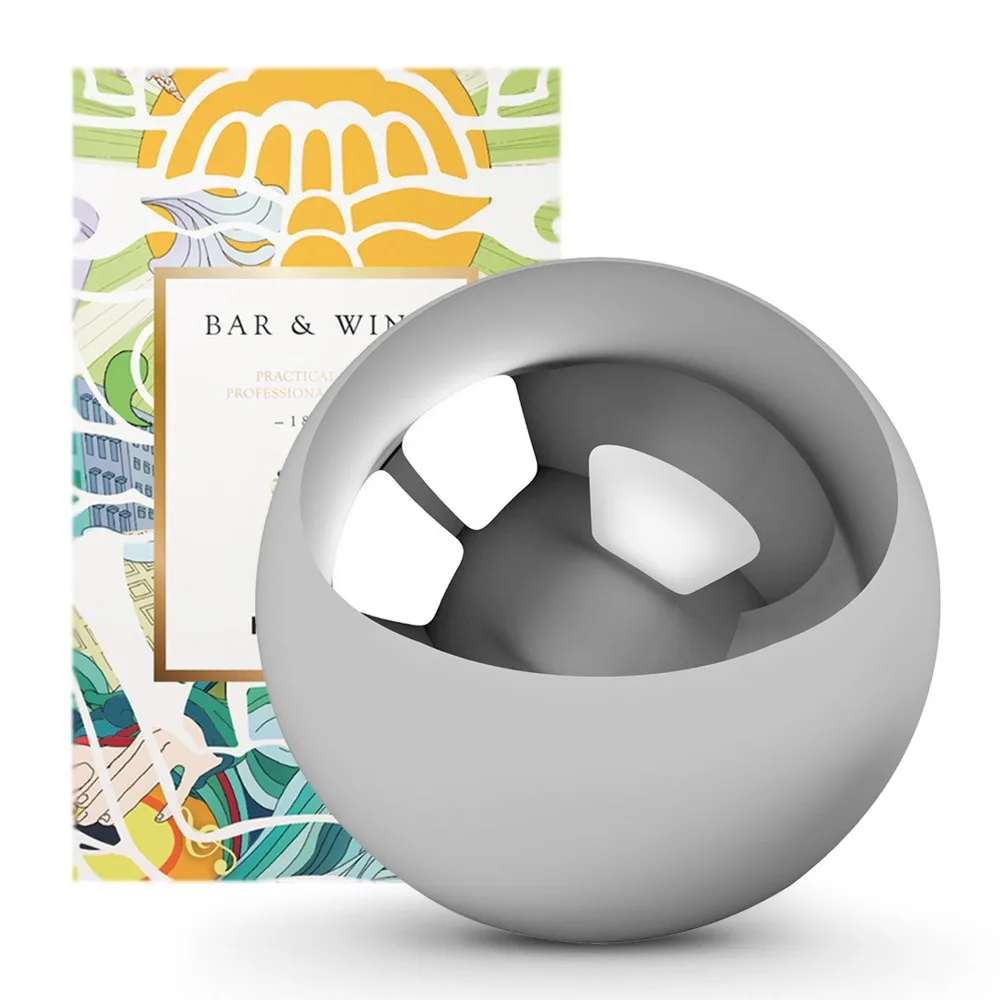 Whiskey Balls Stainless Steel Chilling Stones Reusable Ice Cubesliquor