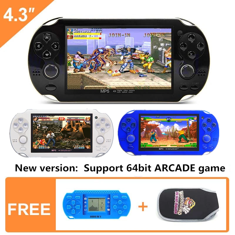 New 4.3 inch 64bit 8GB handheld Game Console Portable Video Game Console build in 1395 game for arcade gba snes nes gbc smd New 4.3 inch 64bit 8GB handheld Game Console Portable Video Game Console build in 1395 game for arcade gba snes nes gbc smd