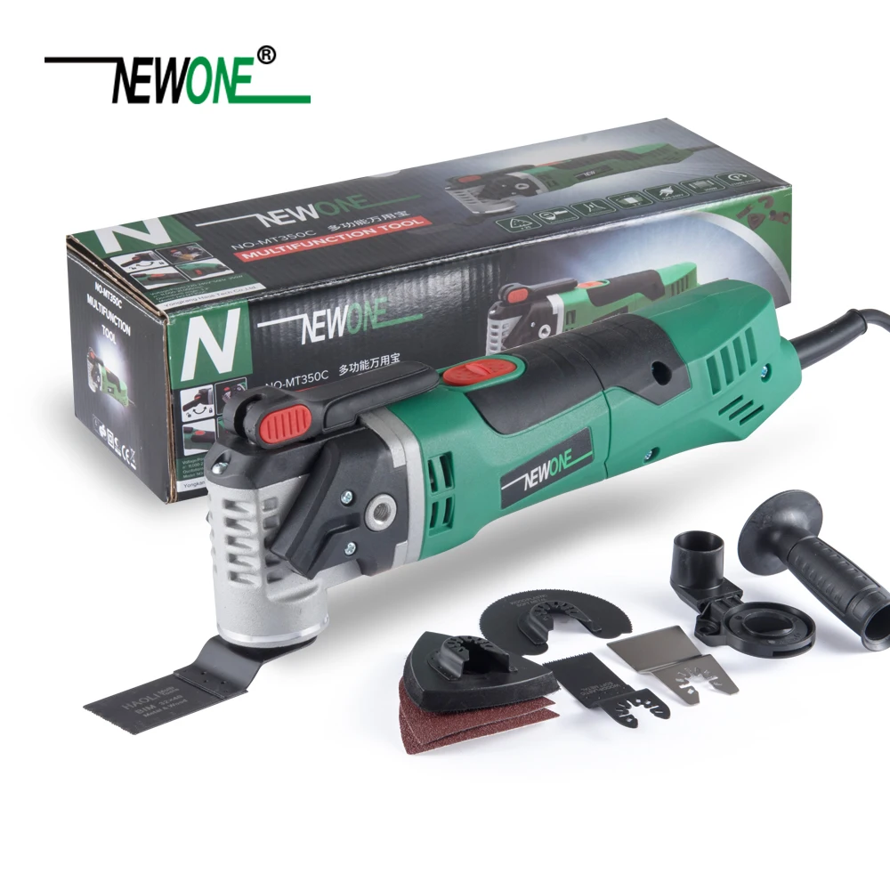 Koop Basic Set NEWONE 350 w Quick Release Electric Power Tool Variabele Snelheid RotatingOscillating Multi Tool Kit Multi Functie