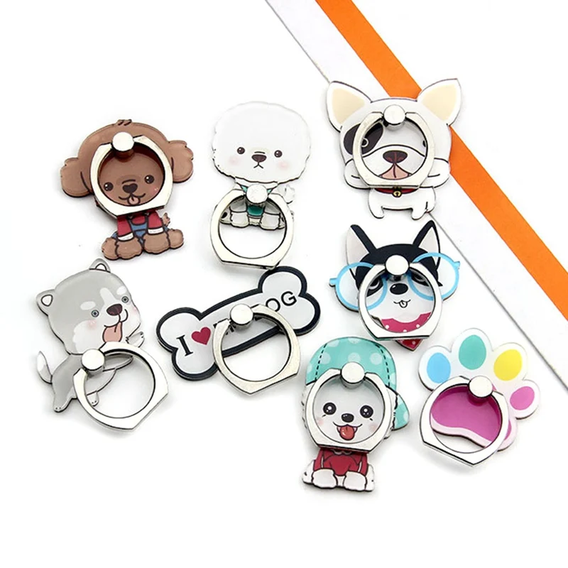 

Mobile Phone Stand Holder Cartoon Beauty Lady Finger Ring Smartphone Cute Animal Bear Panda Holder Stand For All Phone