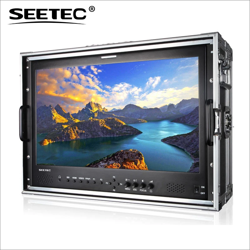 Seetec P215 9HSD CO 21.5 Inch IPS Large Size Broadcast Monitor with 3G SDI HDMI AV YPbPr Full HD