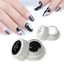 Японский Гель-лак для ногтей, густой и не струящийся лак для ногтей, чистый цвет, белый, черный, серебристый лайнер