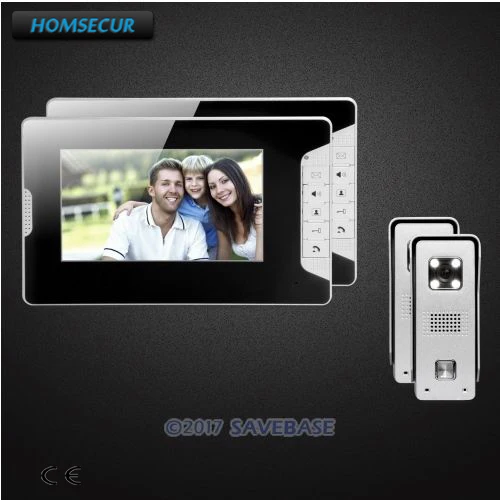 

HOMSECUR 7" Video Door Phone Intercom System with One Button Unlock for Home Security