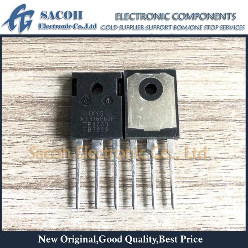 Free Shipping 10Pcs IXTH16P60P or IXTH16P20 or IXTH20P50P TO-247 16A 600V P-Channel Power MOSFET afbeelding