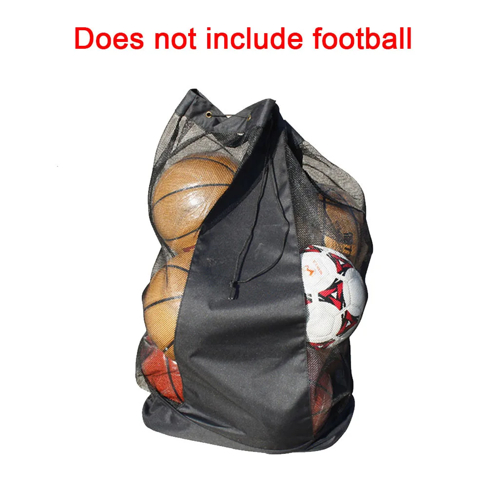 Heavy Duty Football Netball Rugby Mesh Net Bag 15 Ball Carry Sack Holdall UK