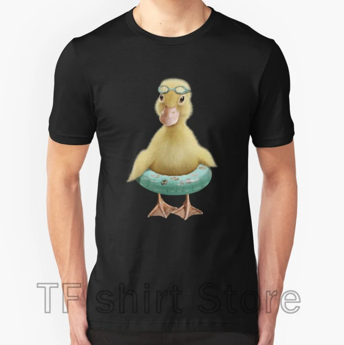 

DUCK Men T shirt Women Casual tshirt funny print T-Shirt 100% cotton Short Sleeve O-neck tshirts