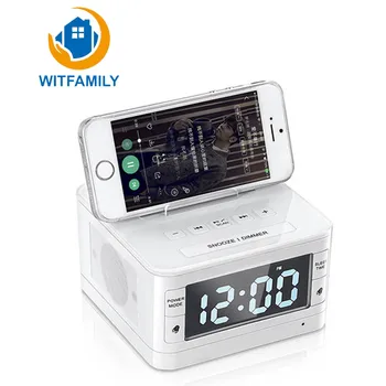 

Apple Audio Andrews Bluetooth Alarm Clock Home Multi-function Wireless Bluetooth Radio Alarm Clock Drop With Call Function