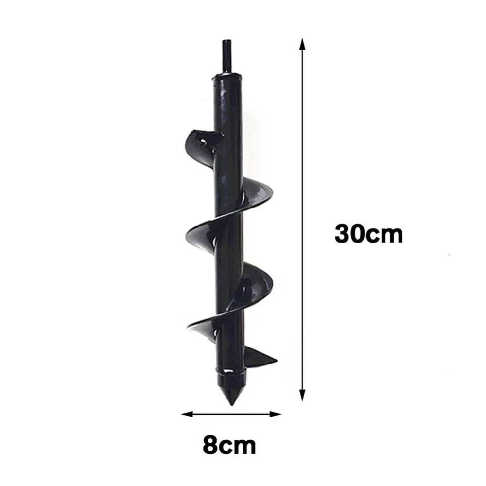 Garden Auger Spiral Drill Bit Flower Planter Bulb Shaft Drill Auger Yard Gardening Bedding Planting Hole Digger Tool Garden Auger Spiral Drill Bit Flower Planter Bulb Shaft Drill Auger Yard Gardening Bedding Planting Hole Digger Tool