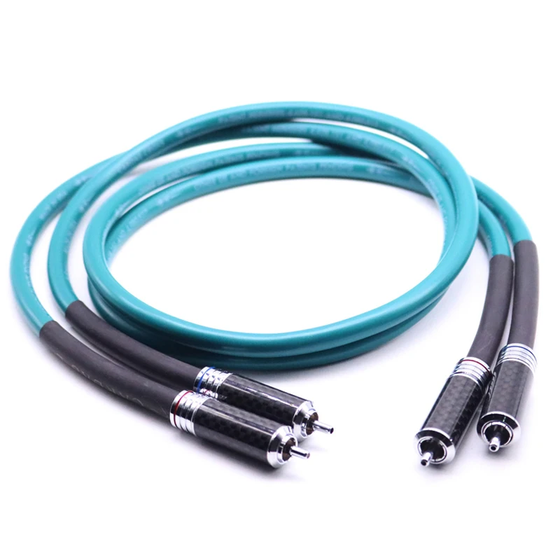 Hi Fi RCA разъем из углеродного волокна крестообразный Интерконнектор аудио кабель