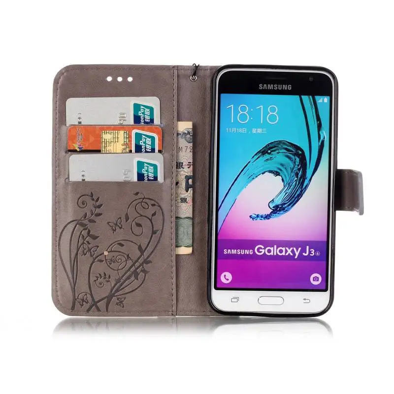 Чехол-книжка из искусственной кожи для samsung Galaxy J3 J36 SM-J320F/DS SM-J320FN SM-J320H/DS JSM-300F SM-J300H