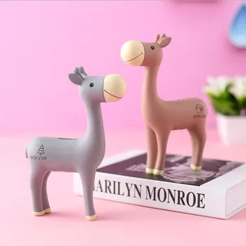 

Creative Ins Cartoon Giraffe Money Box Jar Ornaments Student Gifts Resin Crafts Piggy Bank Children Home Decoration
