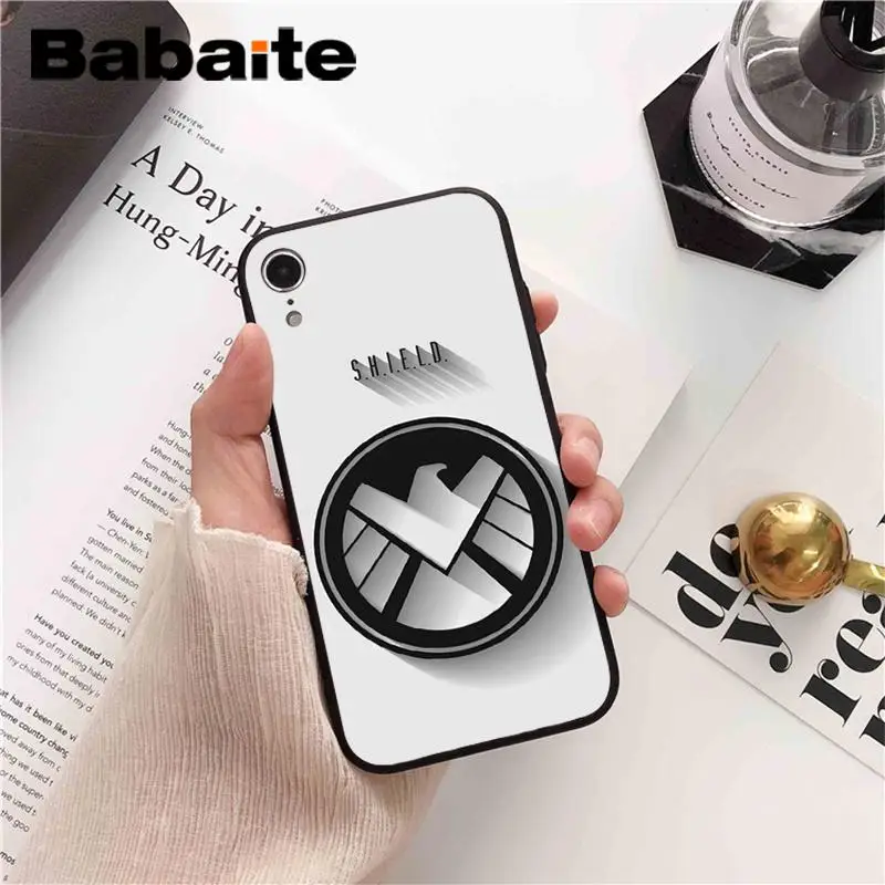 Babaite Marvel S H I E L D Agents Of Shield Logo Diy Printing Drawing Phone Case For Iphone 8 7 6 6s Plus X Xs Max 5 5s Se Xr 10 Buy At The Price
