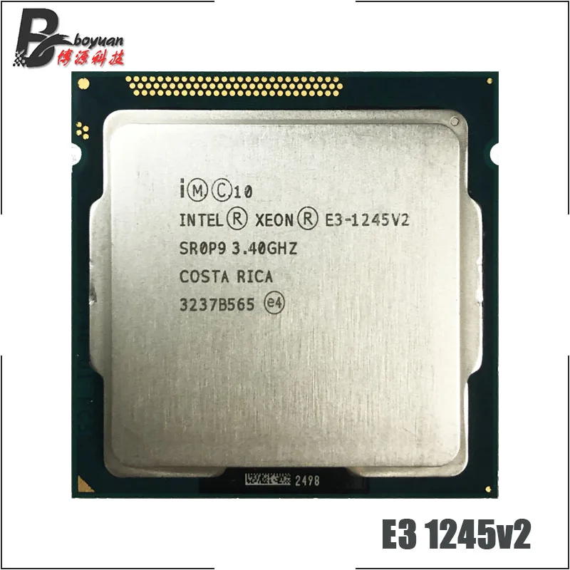 Процессор Intel Xeon 1245 v2 E3 1245v2 1155 3 4 ГГц четырехъядерный Восьмиядерный процессор 8M 77W