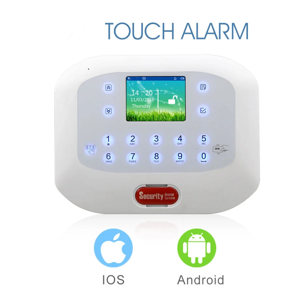 GSM RFID Disalarm Security Products Home Alarm System Wireless Home Burglar App Home Alarm 5