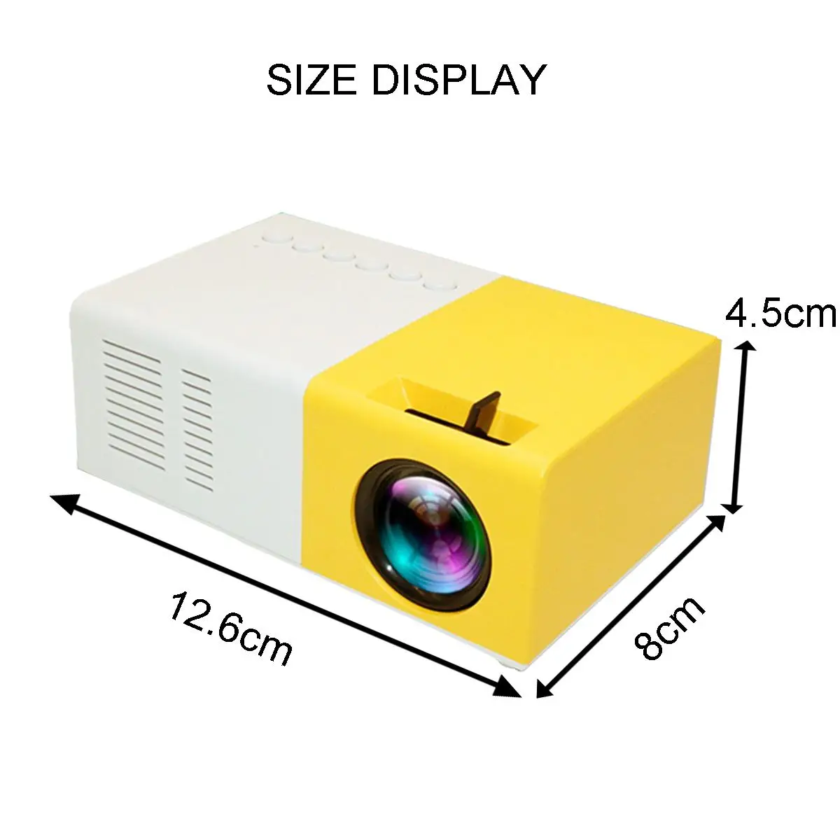 Mini HD Portable LED Projector 1080P Portable Beamer TFT LCD LED Proyector HDMI USB AV SD For Home Theater Children Education