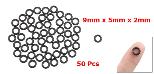 UXCELL 50 шт. 9X5X2 мм Автомобильный уплотнительный Nbr уплотнительные кольца Прокладки Шайбы высокая и низкая температура сопротивление аппаратные средства Лидер продаж