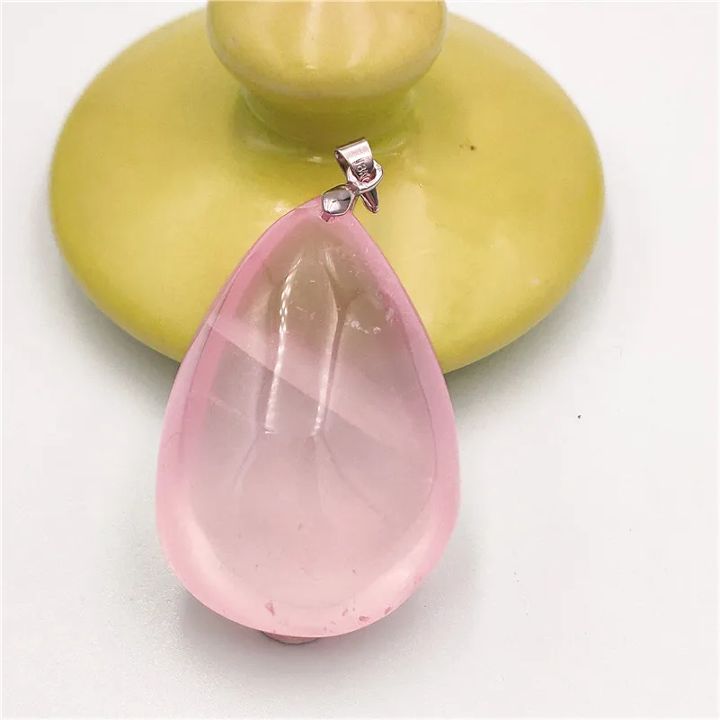Rose Quartz Pendant Clear Mozambique (1)