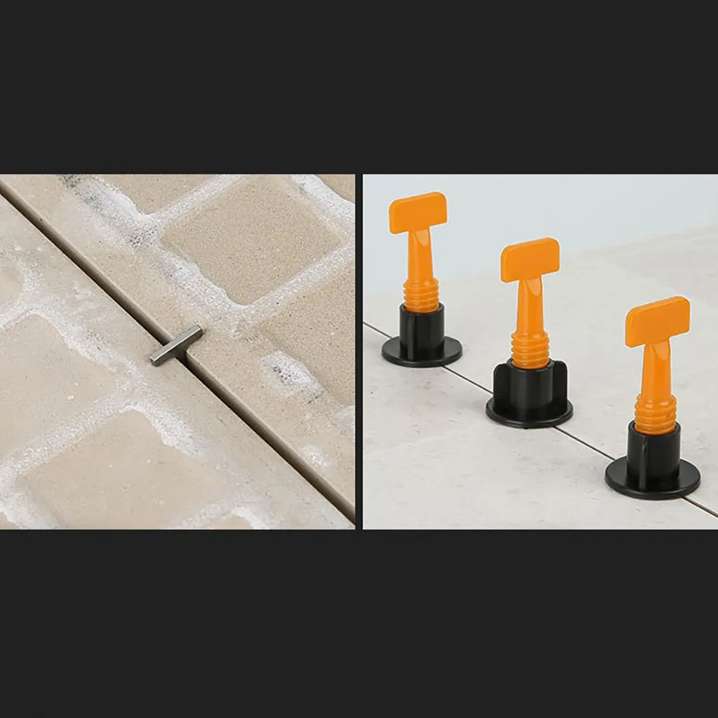 Новинка 100 шт Пластиковые Плоские керамические выравниватели для стен пола строительные инструменты многоразовые плитки выравнивающие системы наборы