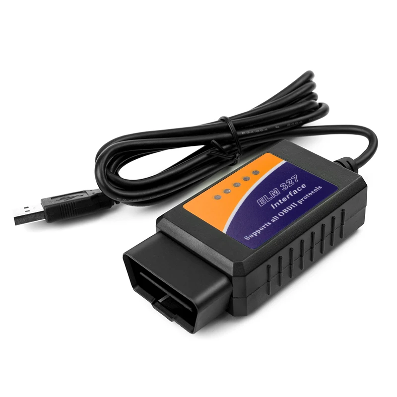 Автомобильный детектор USB интерфейс ELM327 v1.5 OBD 2 автоматический диагностический сканер OBD2 Мини elm 327 Автомобильный диагностический инструмент OBD II сканер