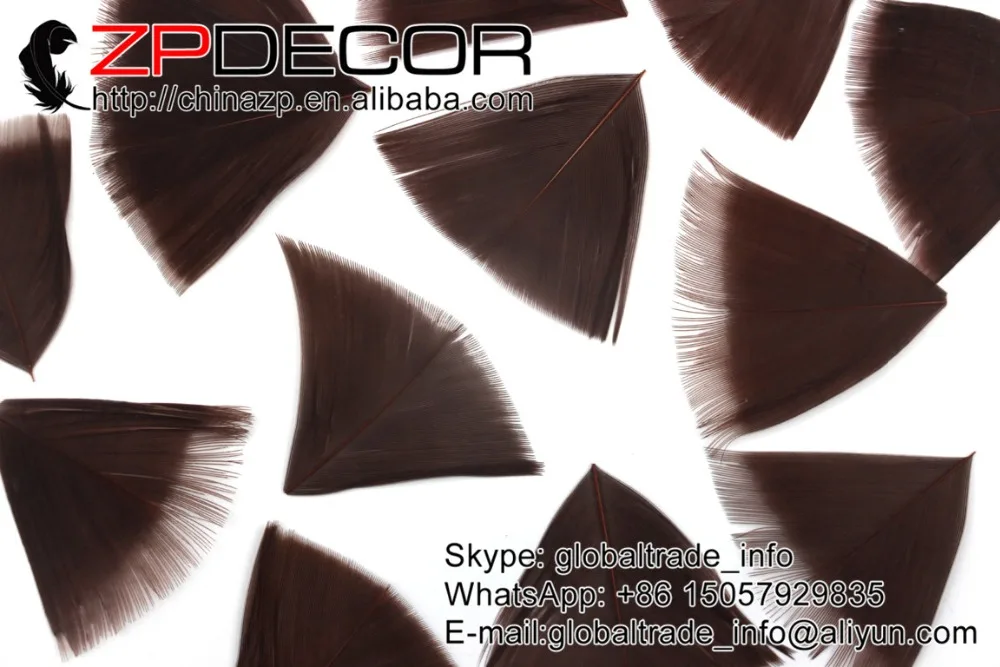 Zpdecor 3~ 7 см 200 шт./лот перья напрямую с фабрики коричневый турецкое перо обрезанный Лепесток для украшения ювелирных изделий