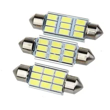 Супер яркий 9 светодиодный 5630 5730 SMD Festoon C5W CANBUS Авто купол для дверных замков карта светильник лампочка 12V 36 V/39/42 мм