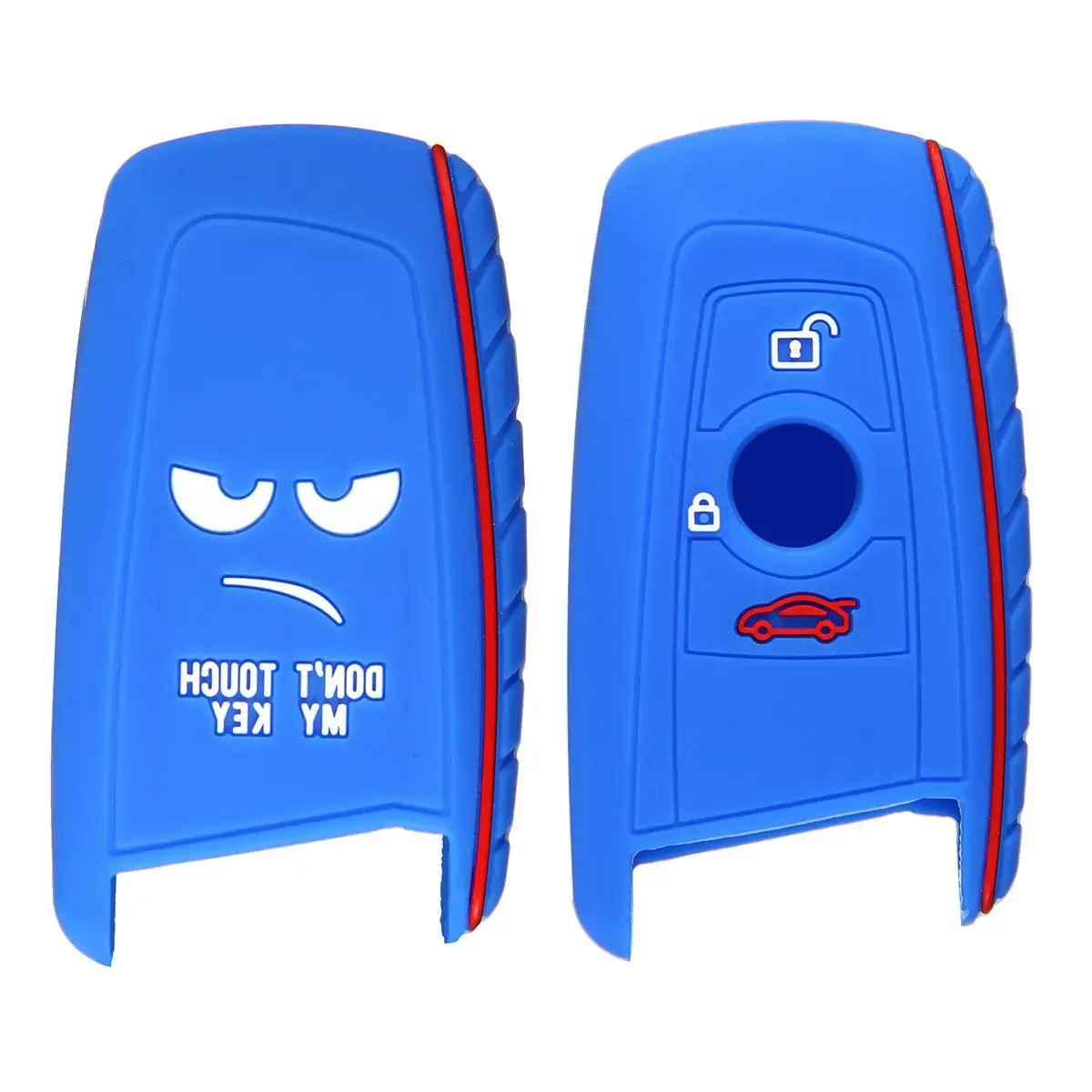 

Silicone Auto Key Case Car Alarm LCD Remote Controller Keychain Key Case Cover