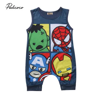 

2018 Cute Cartoon Rompers Newborn Infant Baby Kid Boy Girl Romper Jumpsuit Printed Baby's Rompers Clothes Outfit Sunsuit