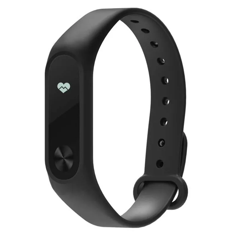 1 шт. Xiaomi mi ремешок 2 наручный ремень силиконовый цветной браслет для mi band 2 умный Браслет для Xiao mi Band 2 аксессуары - Цвет: Черный