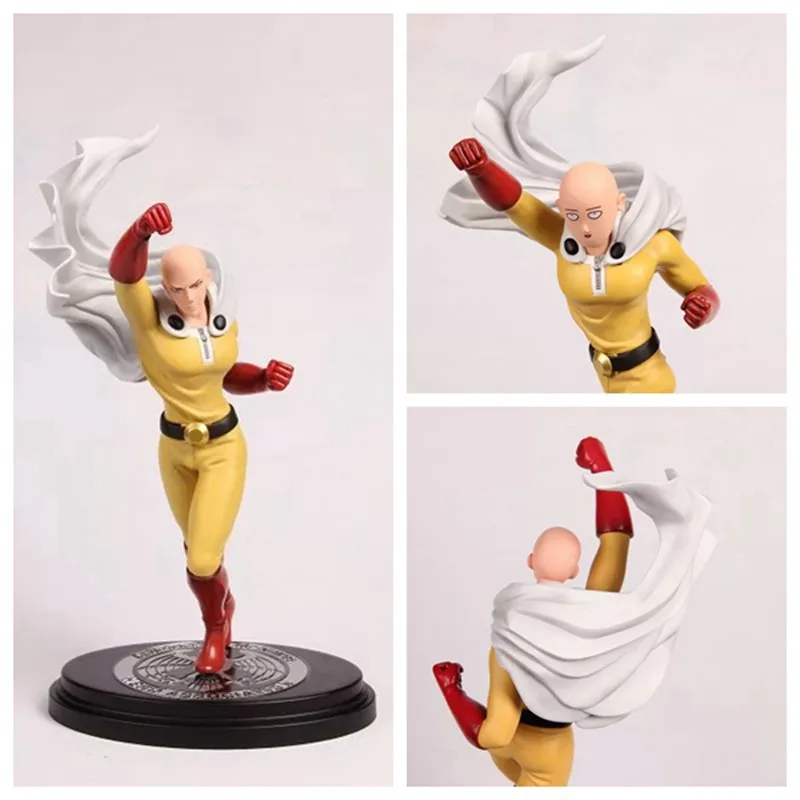 

Anime ONE PUNCH MAN Saitama Sensei Face can change PVC Action Figure Collectible Model Toy 26.5cmKT3146