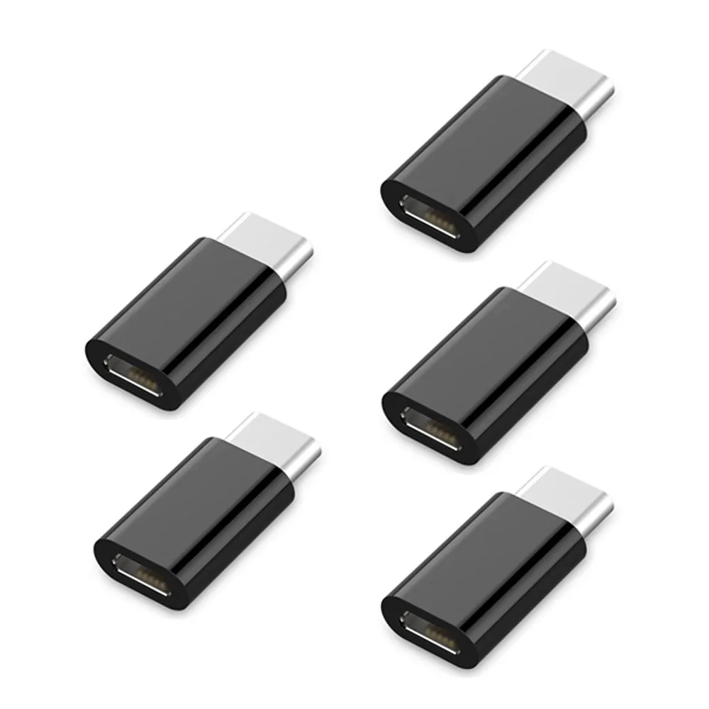 5pcs OTG Type-C Adapter USB C to Micro Cable Thunderbolt 3 Type for Macbook Pro Samsung S9 One plus USBC | Электроника