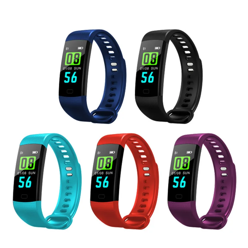 

Quality Smart Bracelet With Heart Rate Monitor Blood Pressure Sports Step Calorie Distance Calculation Call information Reminder