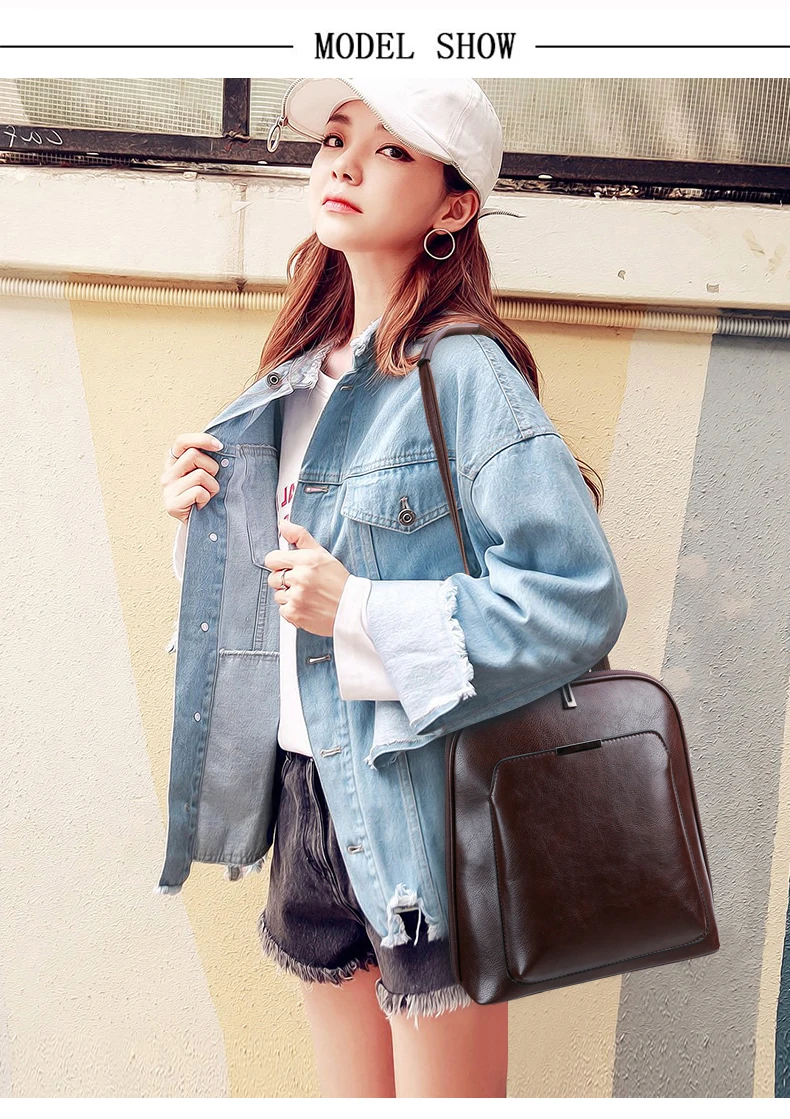 Летний модный женский рюкзак высокого качества кожаные рюкзаки женский рюкзак однотонная школьная сумка на плечо для девочек Sac a Dos