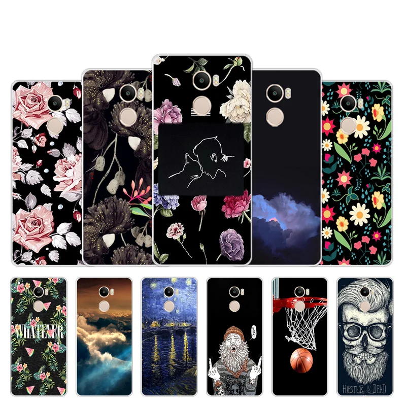 Fundas для Xiaomi Redmi Примечание 4 Чехол Мягкий чехол из ТПУ и силикона с эскиз