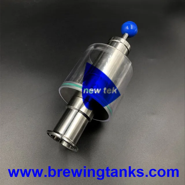 

Free Shipping Straight 1.5 in. (OD 50.5mm) Tri Clamp Spunding Valve SS304 Variable Pressure Relief Valve 2.2 bar