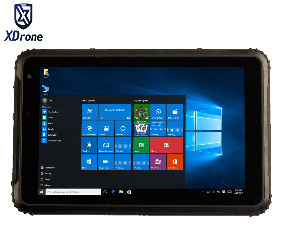Militar à Prova de Choque Ip67 à Prova Industrial Kcosit Água Tablet pc Windows 10 Pro 8 Quad Core z 8350 2 gb Ram Otg 3g Gnss Gps K88l Dip67