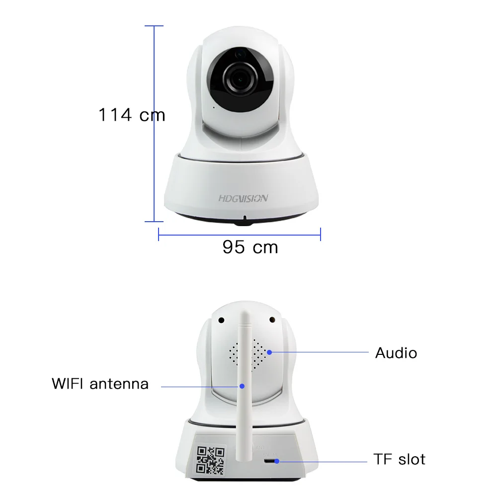 Hdgvision домашняя охранная ip камера беспроводная WiFi наблюдения 1080 P ночное видение