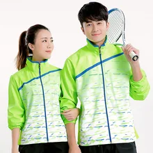 Новая теннисная куртка на молнии для женщин/мужчин, бадминтон, теннисная куртка, рубашка, куртка для бадминтона, Настольная теннисная Толстовка 5071