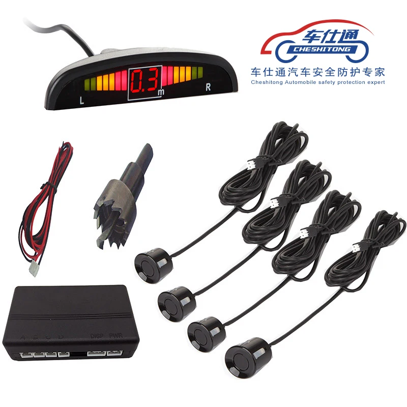 7 цветов сенсор 1 комплект Автомобильный комплект светодиодных датчиков парковки дисплей 4 датчика s для всех автомобилей помощь заднего хода резервный Радар монитор системы