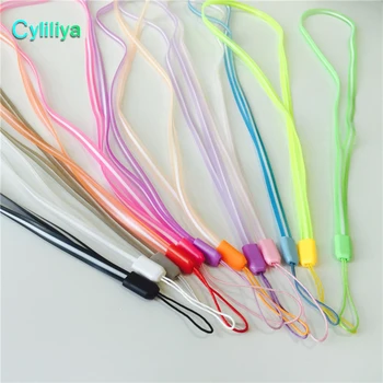 

wholesale 500pcs/lot double color long Lanyard Mobile Cell Phone rope Key USB Badge Cords Strap