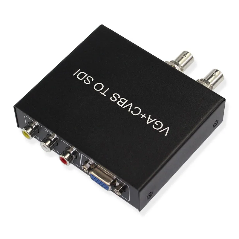 VGA в SDI конвертер адаптер VGA+ CVBS в SDI поддержка Full-HD/SD-SDI/3G-SDI 2 SDI порта