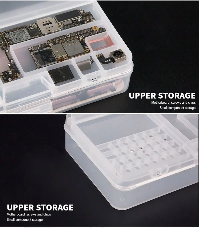 Jyrkior SUNSHINE SS-001A Multi-function Magic Box Mobile Phone LCD Screen Mainboard IC Parts Repair Plastic Storage Box mobile phone repair tools mobile phone repair tools kit motherboard repair tool