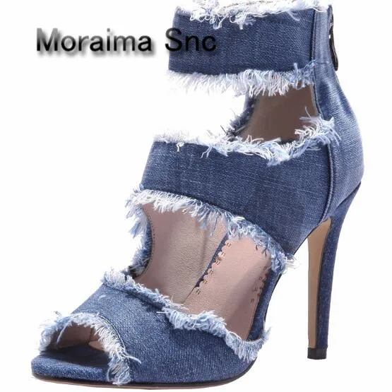 Moraima Snc sandalias mujer 2018 fringe peep toe women shoes sexy cut-out summer Cowboy boots high heels sandals women sandalias Moraima Snc sandalias mujer 2018 fringe peep toe women shoes sexy cut-out summer Cowboy boots high heels sandals women sandalias